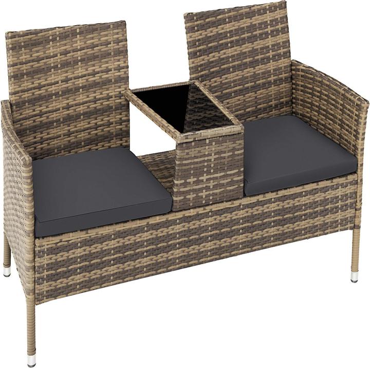 Immagine prodotto tectake Panchina da giardino in rattan