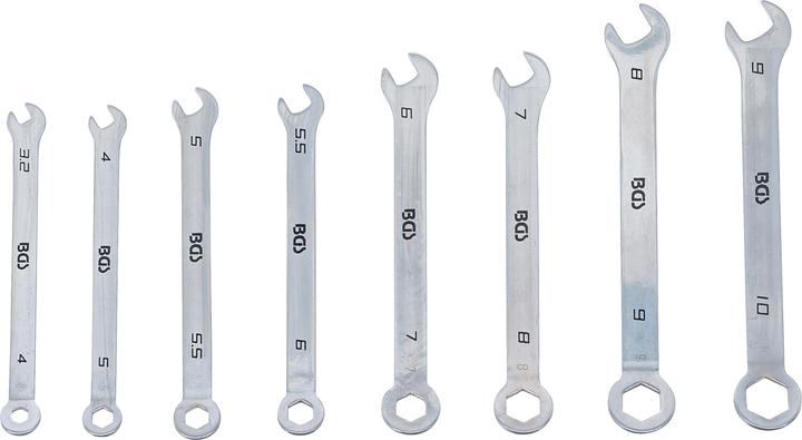 Produktbild BGS Maul-Ringschlüssel-Satz Mini-Ausführung SW 4 - 10 mm 8-tlg. (10 mm)