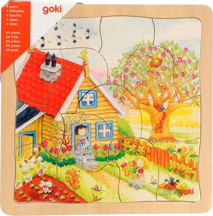 Immagine prodotto Goki Stratificare le stagioni del puzzle (54 pezzi)