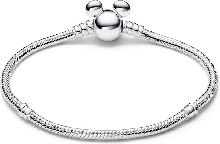 Actual product image Pandora Disney Mickey Mouse Clasp Moments Snake link bracelet (18 cm, 925 Sterling silver)