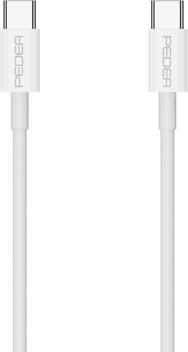 Actual product image Pedea USB-C to USB-C quick charge and data cable (1 m, USB 2.0)