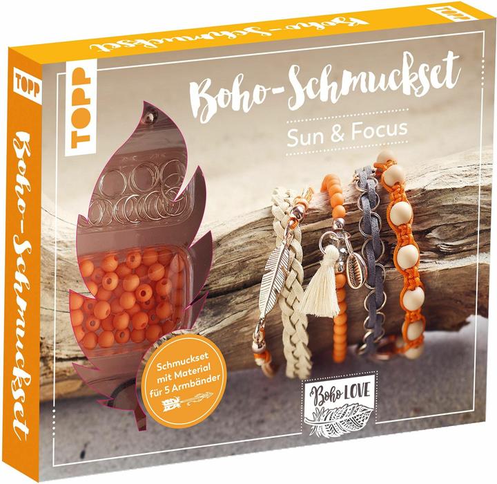 Image du produit Topp Parure de bijoux boho Sun & Joy (orange)