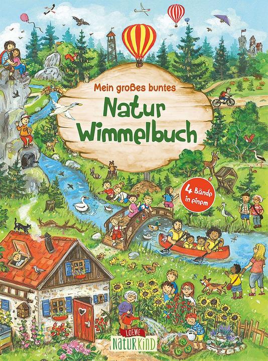 Immagine prodotto Mein grosses buntes Natur-Wimmelbuch (Sammelband) (Tedesco, Christine Kugler, Loewe Wimmelbücher, Loewe Naturkind, Eleni Livanios, 2021)