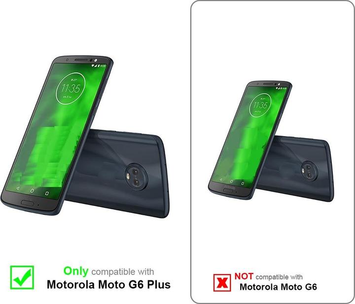 Actual product image Cadorabo Chain case for Motorola MOTO G6 PLUS necklace cover adjustable