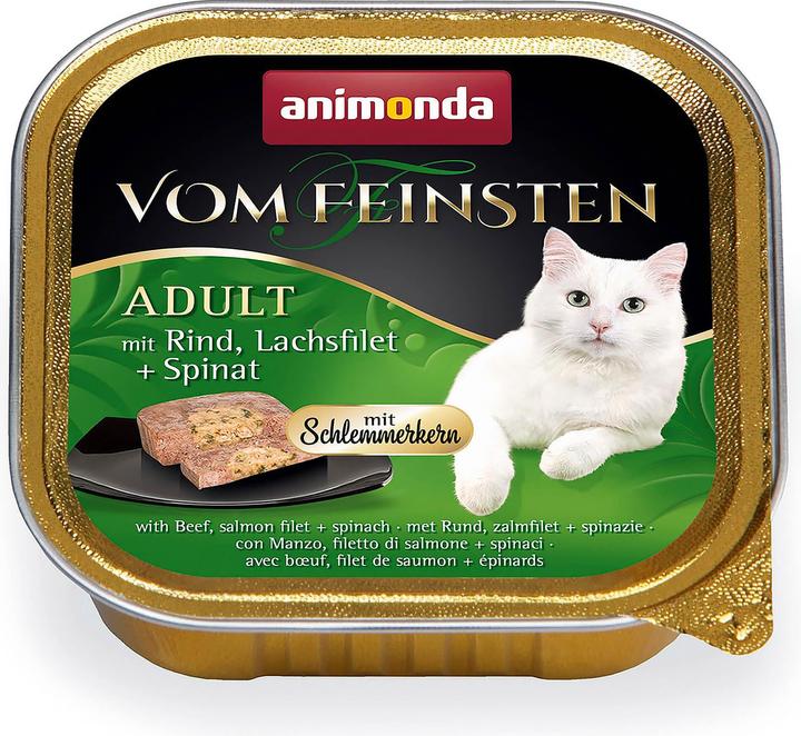 Image du produit animonda Vom Feinsten Schlemmerkern Mit Rind, Lachsfilet + Spinat (Adulte, 1 pcs, 100 g)