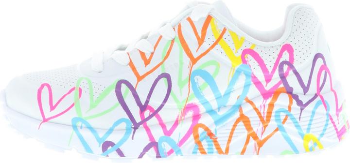 Produktbild Skechers 314064L/WMN Uno Lite-Spread The Love Kinder Mädchen Damen Sneaker Turnschuhe weiss/bunt/neon (31)