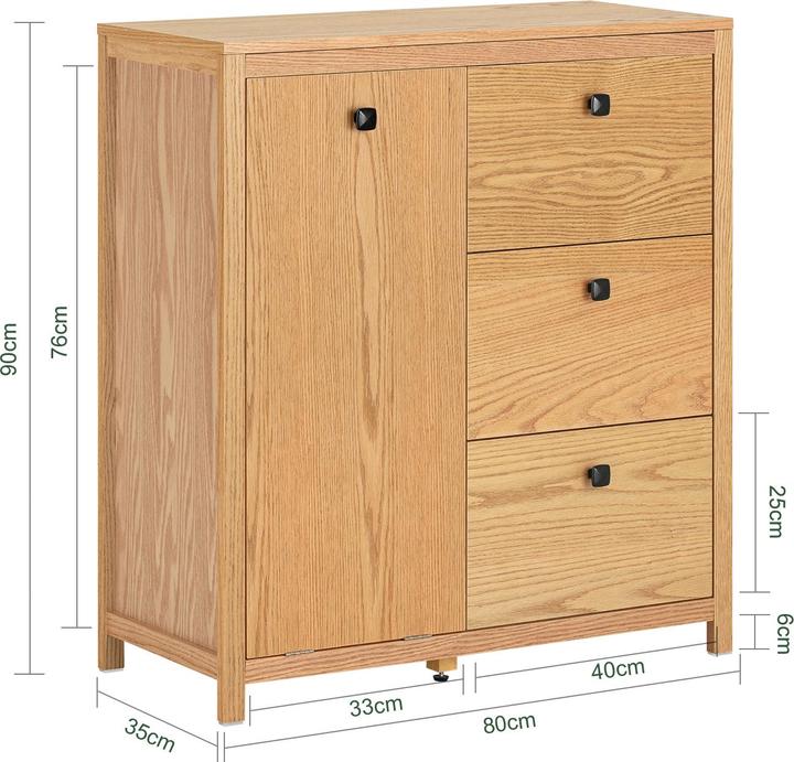 Immagine prodotto SoBuy Armadio per la lavanderia (80 x 90 x 35 cm)