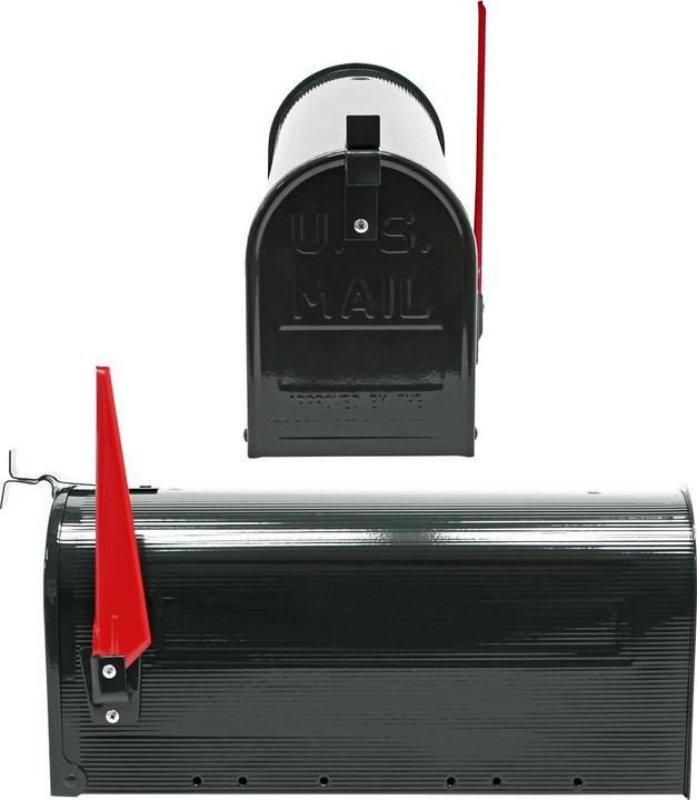 Produktbild Wiltec Set US Mailbox 180x220x480mm amerikanischer Briefkasten Halterung