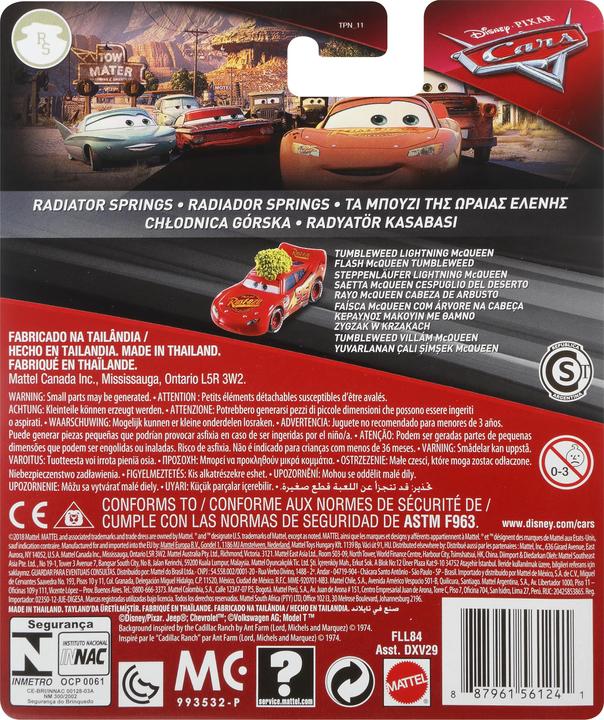 Image du produit Mattel Disney Pixar Cars – Véhicule Flash McQueen arbuste