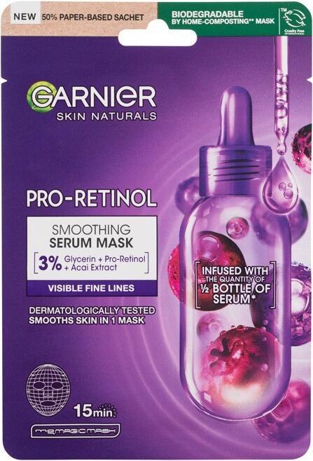 Image du produit Garnier Skin Naturals Pro-Retinol Smoothing Serum Mask - Masque lissant pour le visage 22.0g