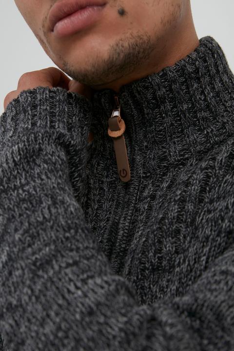 Actual product image Solid Pomeroy Men's Cardigan Chunky Knit Jacket With Funnel Neck Made Of 100% Cotton (S)