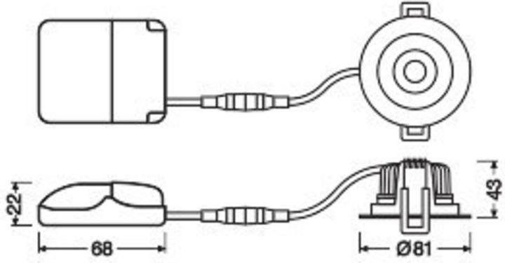 Produktbild Ledvance LED-Einbaustrahler (680 lm)