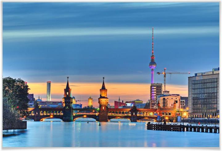 Actual product image Trenddeko Oberbaum Bridge Berlin (75 x 50 cm)