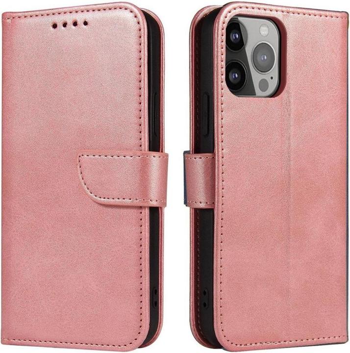 Produktbild Hurtel Magnethülle für Samsung Galaxy A34 5G Cover mit Flip Wallet Stand Pink (Samsung Galaxy A34 5G)