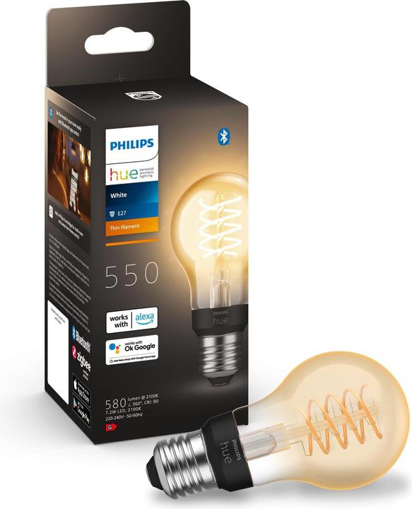Immagine prodotto Philips Hue Tonalità Bianco BT (E27, 7 W, 550 lm, 1 x, G)