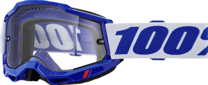 100% Accuri 2 Enduro MTB Goggle Blue - Clear Lens (Blau, Transparent)