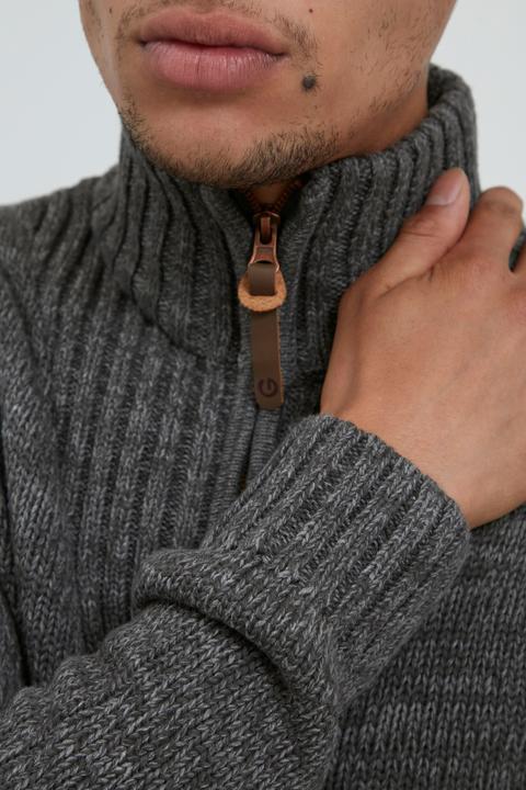 Actual product image Solid Pomeroy Men's Cardigan Chunky Knit Jacket With Funnel Neck Made Of 100% Cotton (M)