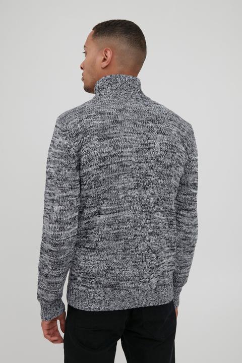 Actual product image Solid Pomeroy Men's Cardigan Chunky Knit Jacket With Funnel Neck Made Of 100% Cotton (L)