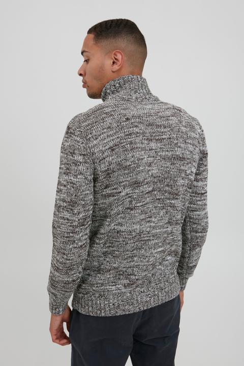 Actual product image Solid Pomeroy Men's Cardigan Chunky Knit Jacket With Funnel Neck Made Of 100% Cotton (XXL)