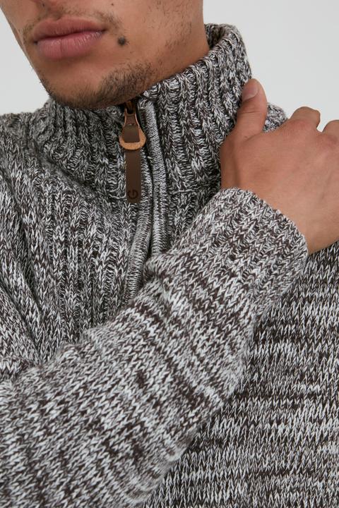 Actual product image Solid Pomeroy Men's Cardigan Chunky Knit Jacket With Funnel Neck Made Of 100% Cotton (XXL)
