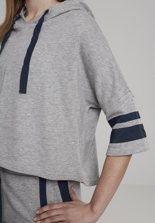 Produktbild Urban Classics Ladies Taped Short Sleeve Hoody (XS)