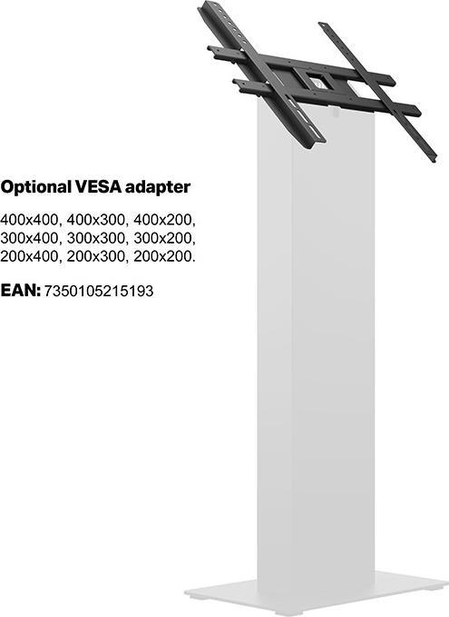 Produktbild DSS Indoor Kiosk 15-32", Metall, schwarz/5179