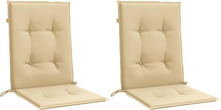 Productafbeelding VidaXL Kussens voor lage rugleuning 2 stuks stof (100 x 50 x 4 cm)