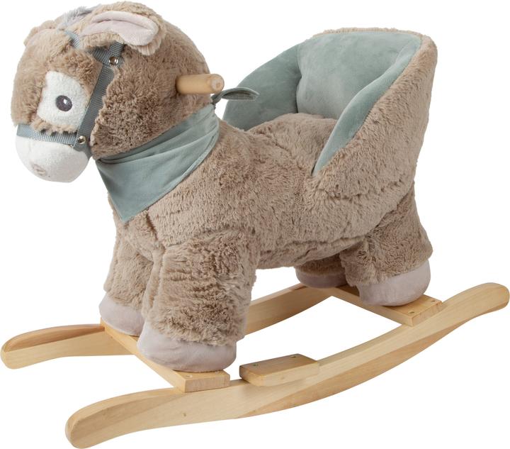 Actual product image small foot Rocking animal donkey with seat