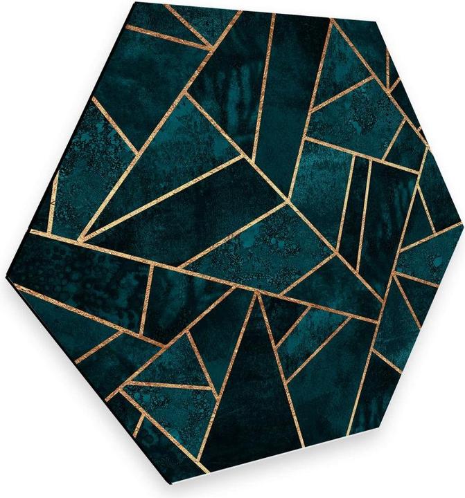 Produktbild Trenddeko Blau-grüner Edelstein (35 x 30 cm)