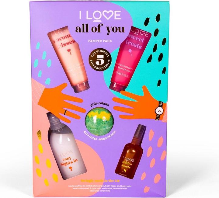 Produktbild I Love All of You Pamper Pack 5 Stk (Körperpflegeset)