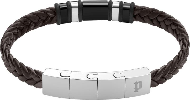 Actual product image Police Wavebreaker (19 cm, Stainless steel/leather)