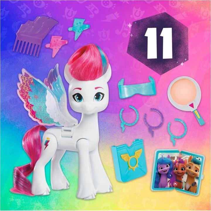 Produktbild My Little Pony Zipp Storm Überraschungsflügel Modepuppe mit Flügeln und Zubehör