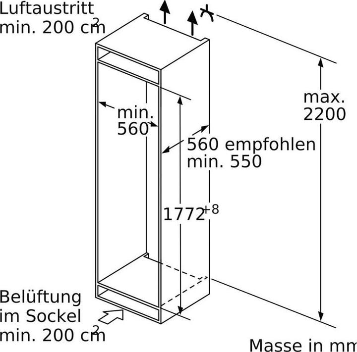 Produktbild Bosch Hausgeräte KIF82PFE0 (269 l)