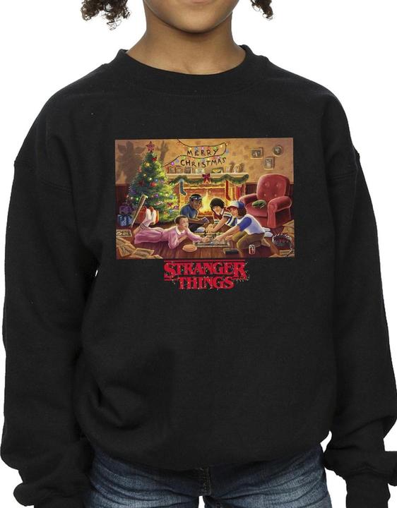Actual product image Netflix Girls Stranger Things Christmas Gathering Sweatshirt (140, 146)