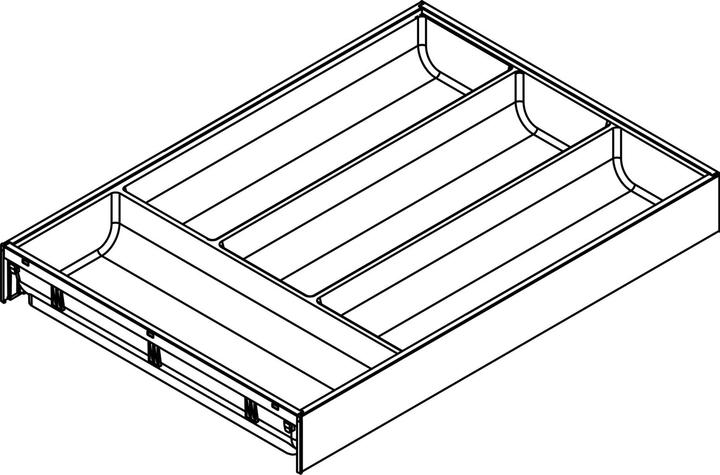 Produktbild Blum Ambia-Line Besteckkasten 425x300x50, Stahl indiumgrau matt