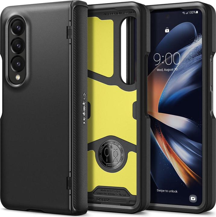 Actual product image Spigen SLIM ARMOR PRO GALAXY WITH FOLD 4 Black (Samsung Galaxy Z Fold4)
