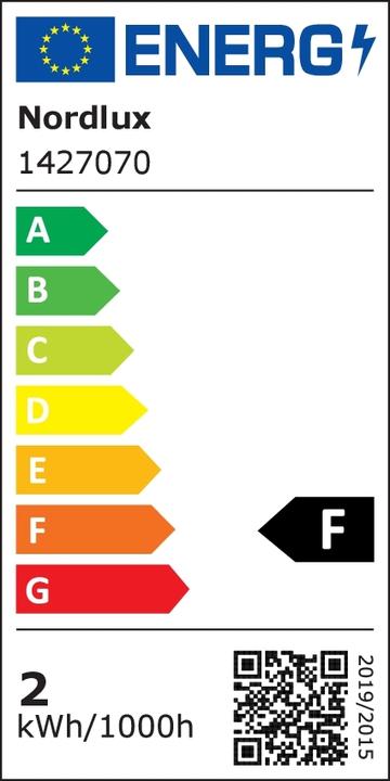 Energie-Label Nordlux Avra (E27, 8.50 W, 130 lm, 1 x, F)
