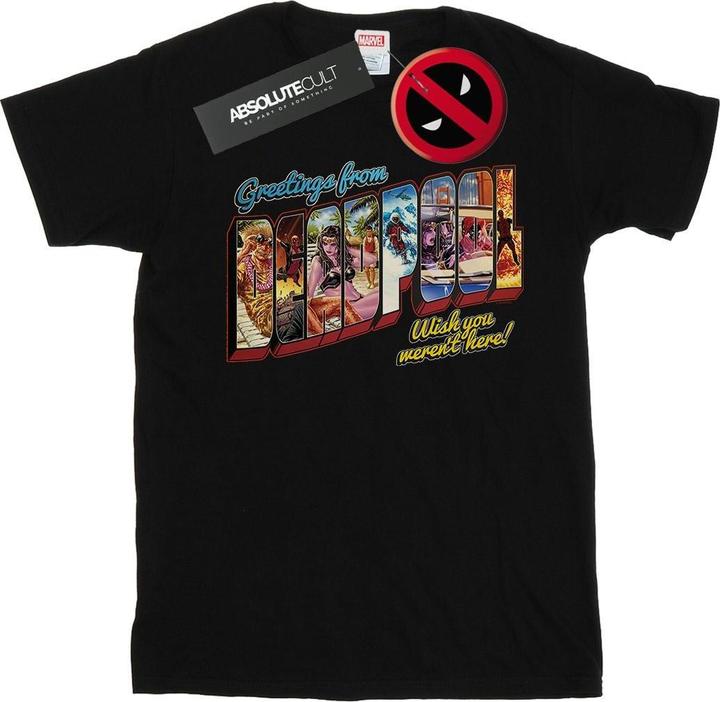 Immagine prodotto Deadpool Greetings Maglietta Ampia Donna (XXL)