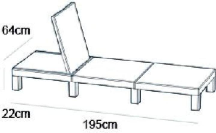 Image du produit Allibert Daytona Sunlounger (195 cm)