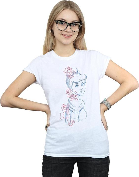 Image du produit Disney - T-shirt CINDERELLA MOUSE SKETCH - Femme (XXL)