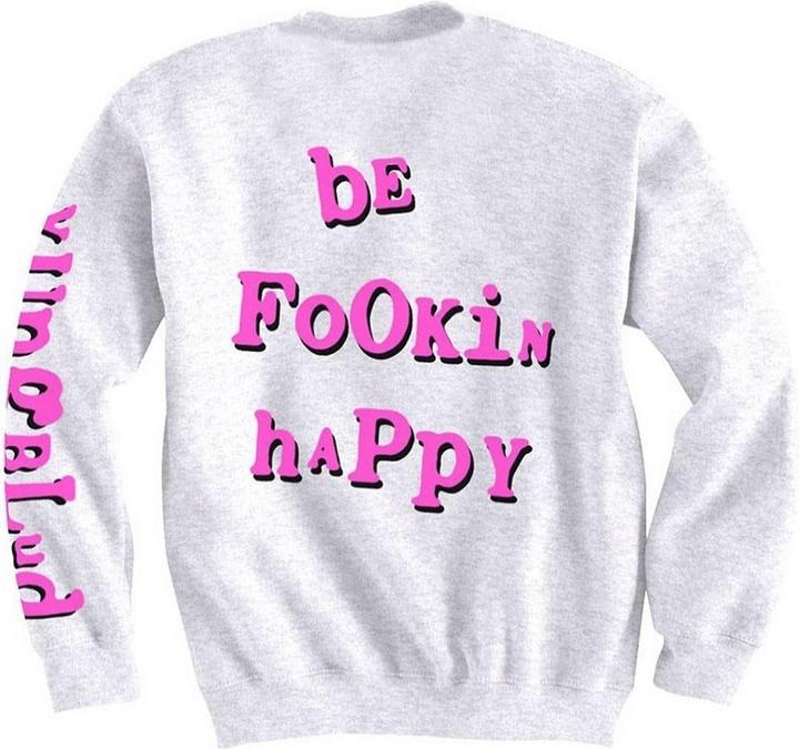 Actual product image Yungblud Unisex Adult Raver Smile Sweatshirt (L)