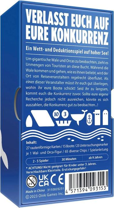 Image du produit Oink Games Regarde la baleine (d,f) (Allemand, Français, Anglais, Espagnol)