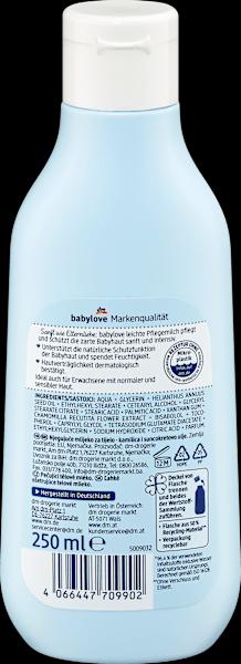 Produktbild dm babylove Pflegemilch leicht, sensitive
