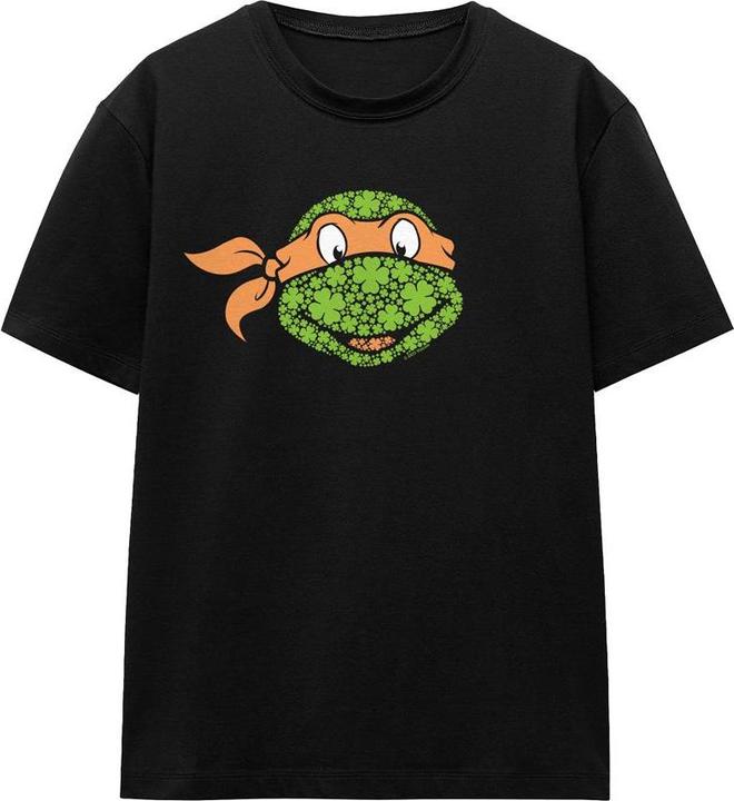 Immagine prodotto Teenage Mutant NT Maglietta Giorno di San Patrizio Michelangelo Trifoglio Adulto Unisex (L)