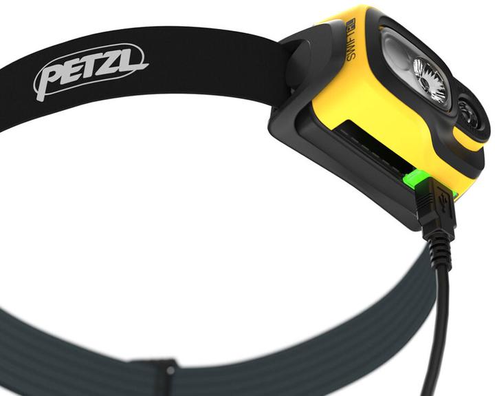 Produktbild Petzl E810AB00 SWIFT RL Stirnlampe, schwarz/gelb (1100 lm)