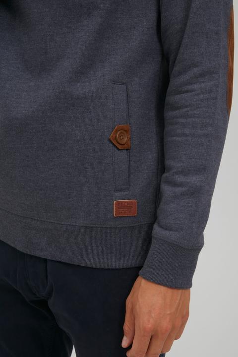 Actual product image Blend Achlias Men's Sweatshirt Sweat Shirt Jumper With High-Neck Buttons And Pockets (S)