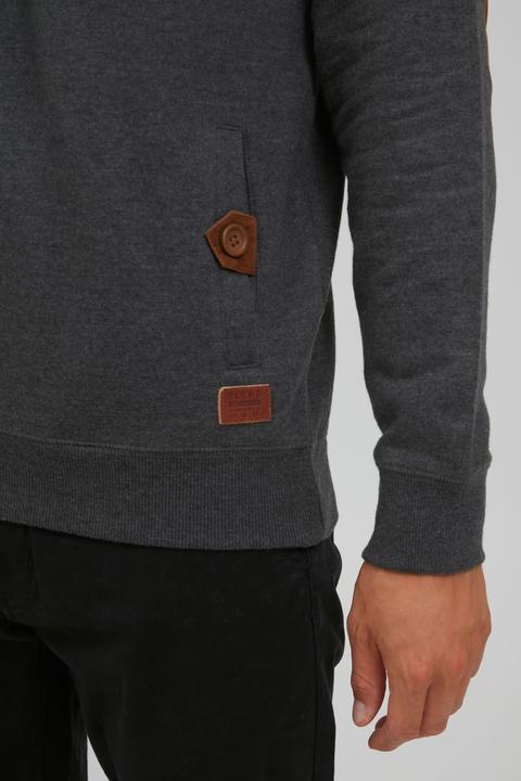 Actual product image Blend Achlias Men's Sweatshirt Sweat Shirt Jumper With High-Neck Buttons And Pockets (S)