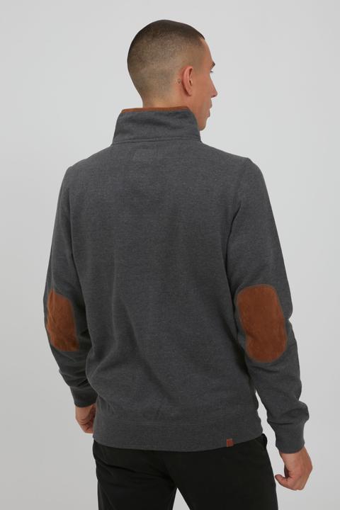 Actual product image Blend Achlias Men's Sweatshirt Sweat Shirt Jumper With High-Neck Buttons And Pockets (S)