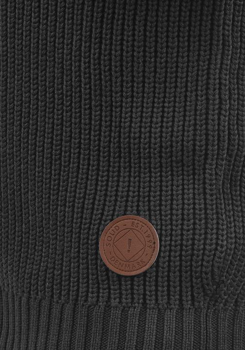 Actual product image Solid Xenox Men's Jumper Chunky Knit Pullover Troyer Made Of 100% Cotton (L)