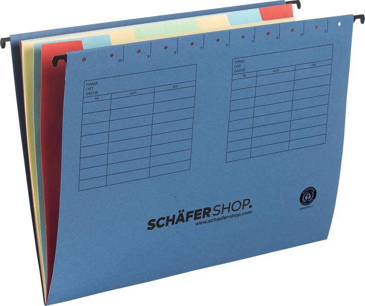 Actual product image Schäfer Shop Compartment suspension file, for formats up to DIN A4, cardboard (A4, 5 x)